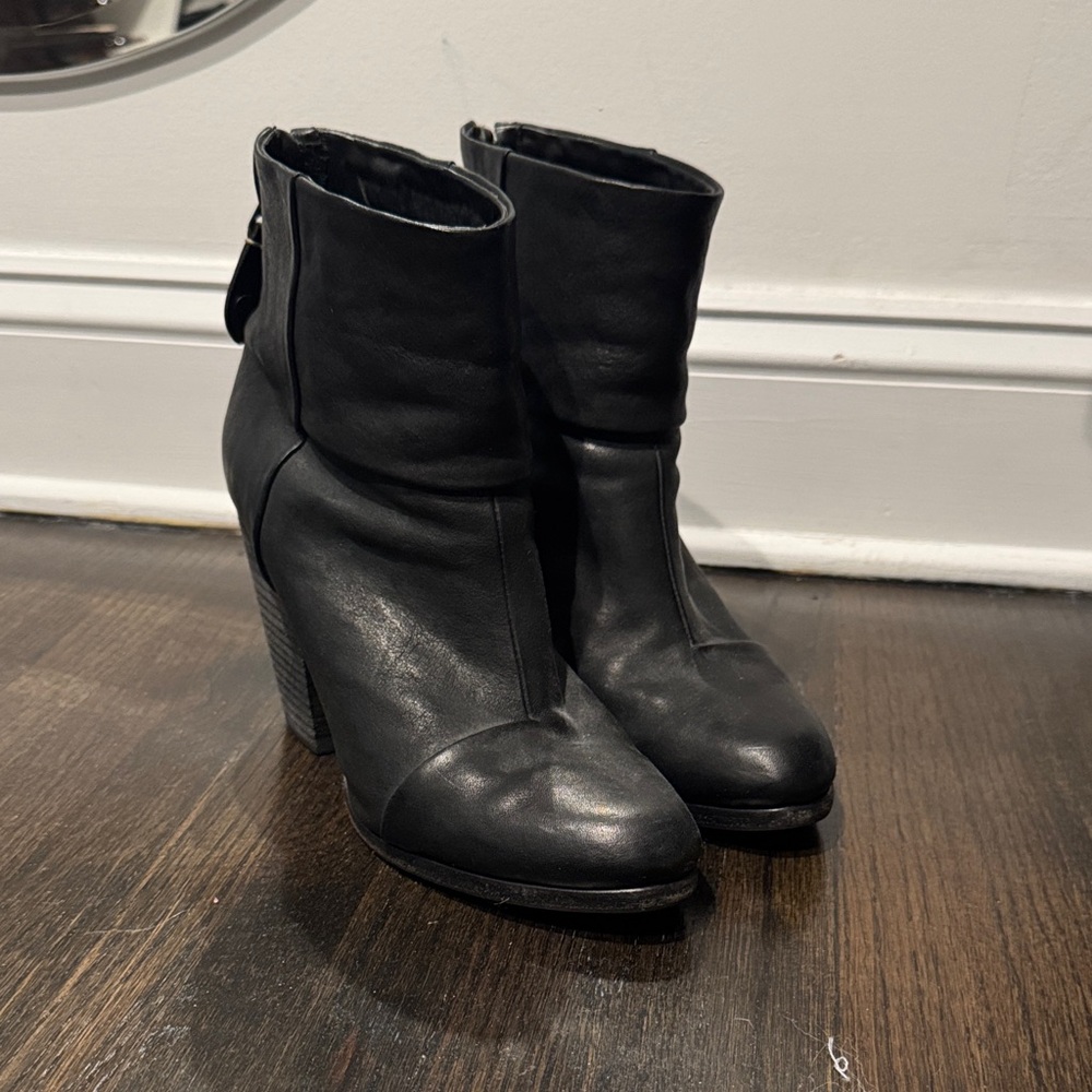 Rag & Bone Newbury Black Ankle Boots